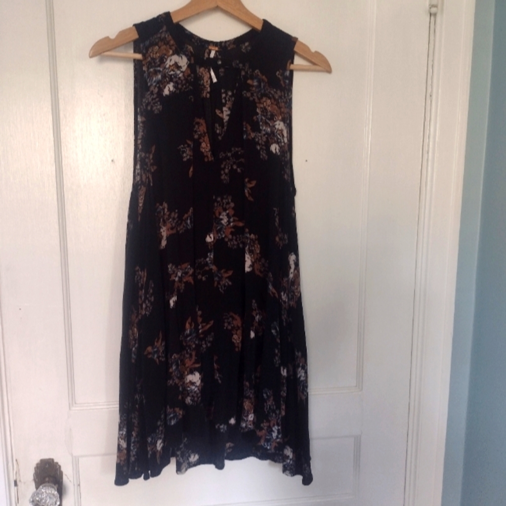 Free People Snap Out Of It Tree Swing Tunic Dress - Picture 2 of 11
